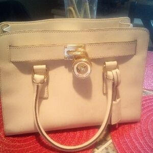 Michael Kors Cream Satchel Bag